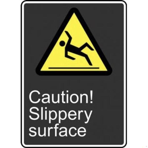 Accuform SAFETY SIGN CAUTION SLIPPERY MCSA620VP MCSA620VP - main